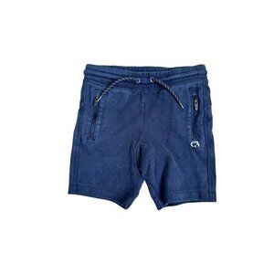 GapFit Youth Navy Blue Athletic Shorts With Zip Pockets Size 4Y Drawstring Waist